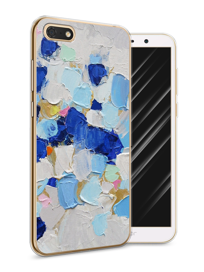 

Чехол Awog на Honor 7A "Холст сине-белый", Синий, 65250-10