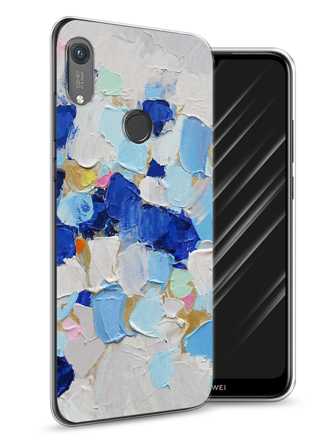 

Чехол Awog на Honor 8A (8A Pro/Prime) "Холст сине-белый", Синий, 68750-10