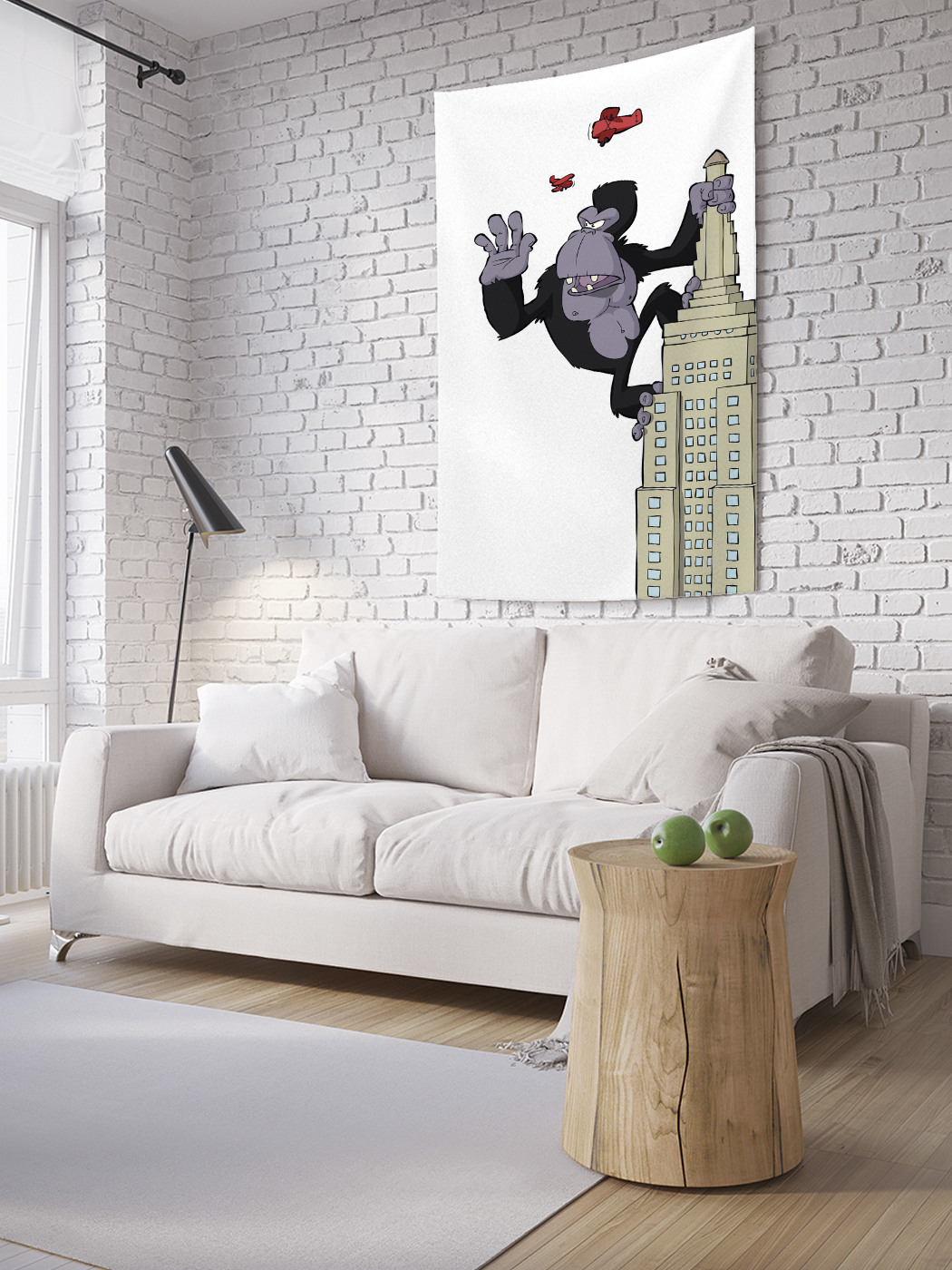 

Вертикальное фотопанно на стену JoyArty Кинг конг жив 100x150 см, Кинг конг жив