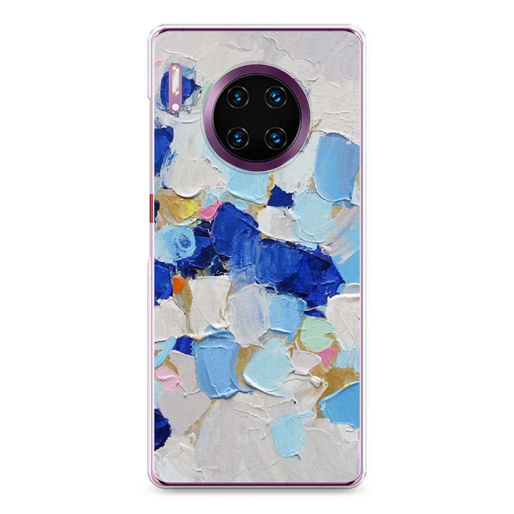 

Чехол Awog на Huawei Mate 30 Pro "Холст сине-белый", Синий, 610450-10