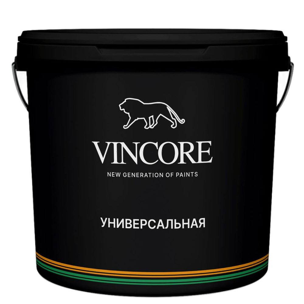 фото Краска на акриловой основе vincore универсальная светло-серая 3.1 кг