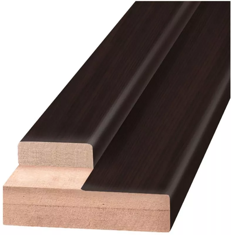 

OLOVI дверной порог 937х70х28мм ламинированный Венге для дверей без притвора, Коричневый