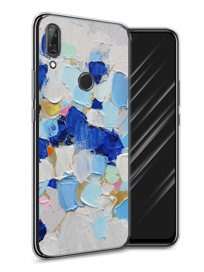 

Чехол Awog на Huawei P Smart Z "Холст сине-белый", Синий, 69450-10