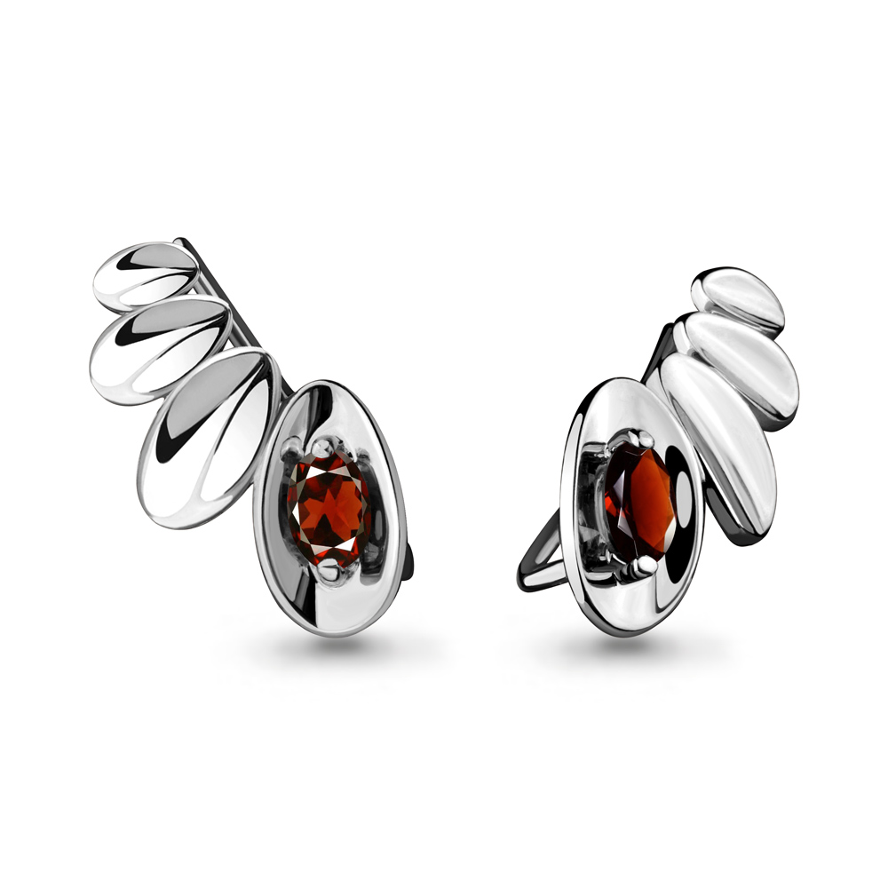 

Серьги из серебра с гранатом Aquamarine 4722303_925_р, 4722303_925_р