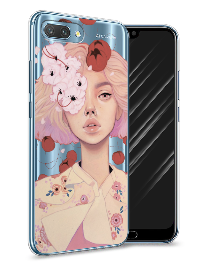 

Чехол Awog на Honor 10 "Цветочная анархия", Бежевый;розовый;красный, 65350-7