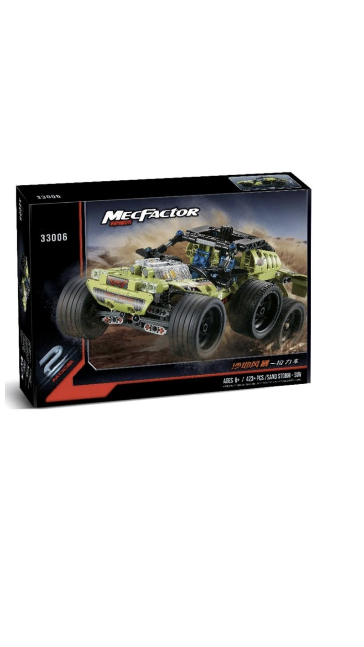 Конструктор MecFactor Sand Storm SUV 33006 2 в 1 джип, 423 дет