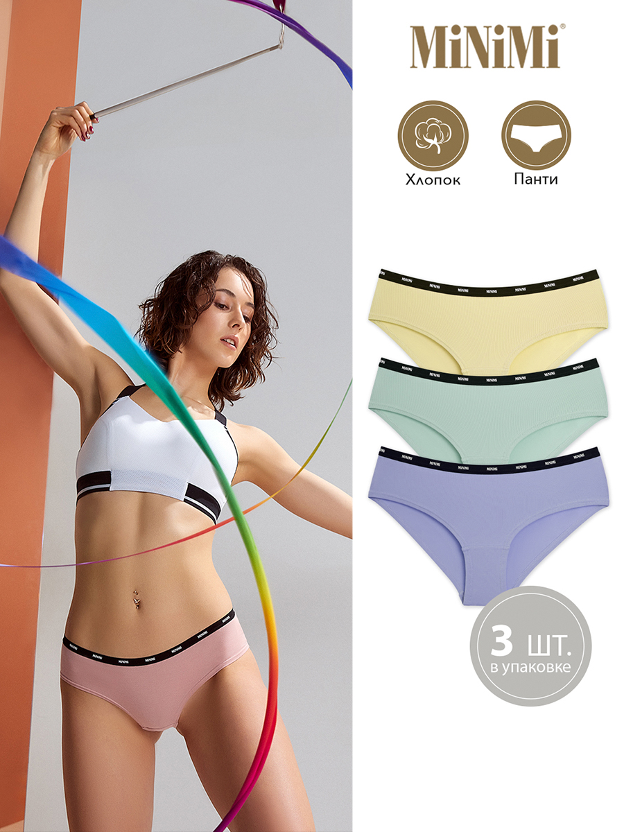 

Комплект трусов женских Minimi MS231 SPORT CHIC Panty в ассортименте 50 RU 3 шт., MS231 SPORT CHIC Panty (спайка 3 шт)