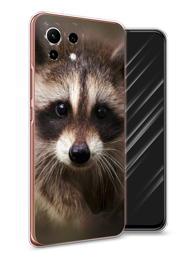 

Чехол Awog на Xiaomi Mi 11 Lite/5G NE "Енот", Разноцветный, 311750-1
