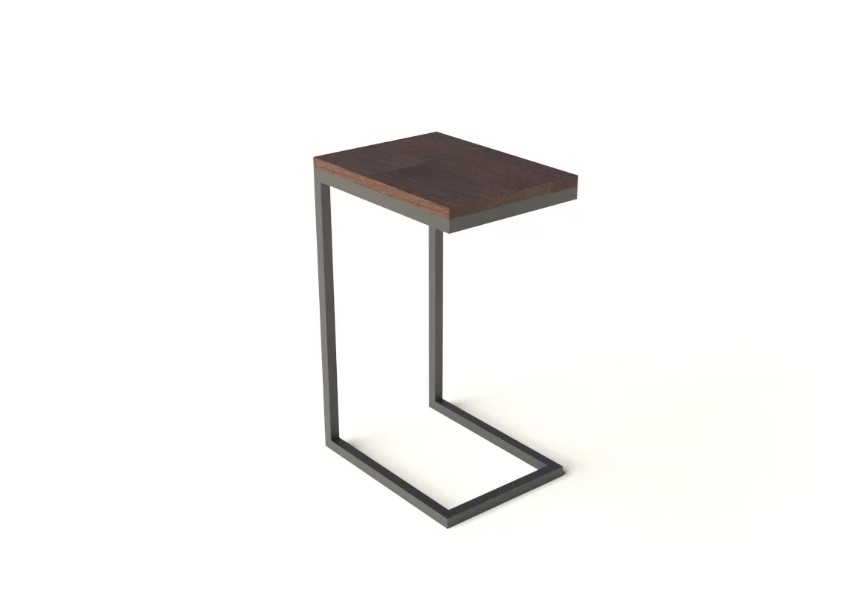 фото Прикроватный столик князев-мебель бергамо, 30х40х62, черный, венге ооо князев-мебель