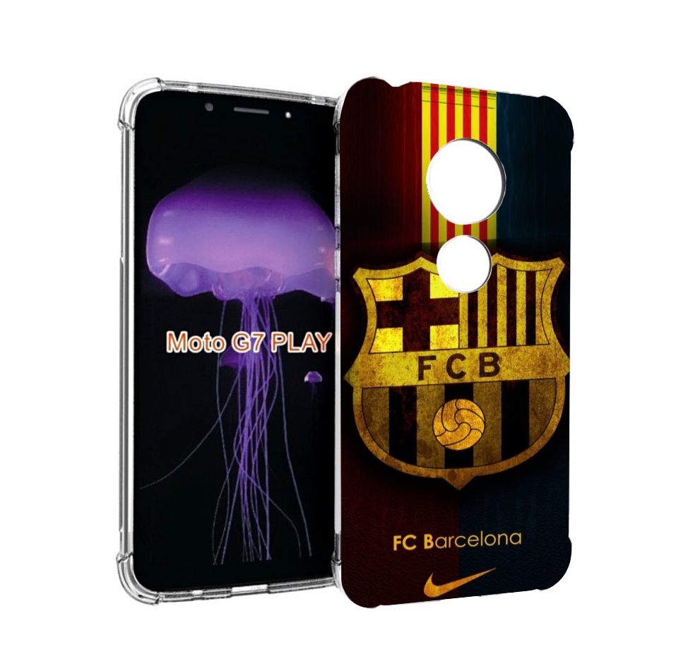 

Чехол MyPads фк барселона мужской для Motorola Moto G7 Play, Прозрачный, Tocco