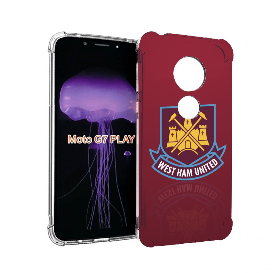 

Чехол MyPads фк вест хэм мужской для Motorola Moto G7 Play, Прозрачный, Tocco