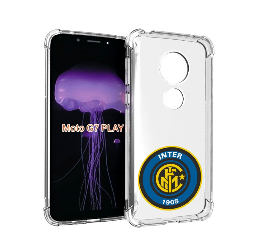 Чехол MyPads фк интер мужской для Motorola Moto G7 Play