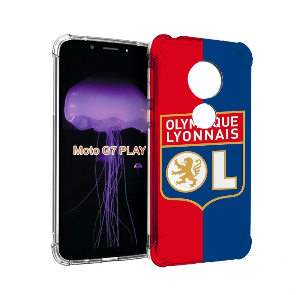 

Чехол MyPads фк лион эмблема для Motorola Moto G7 Play, Прозрачный, Tocco