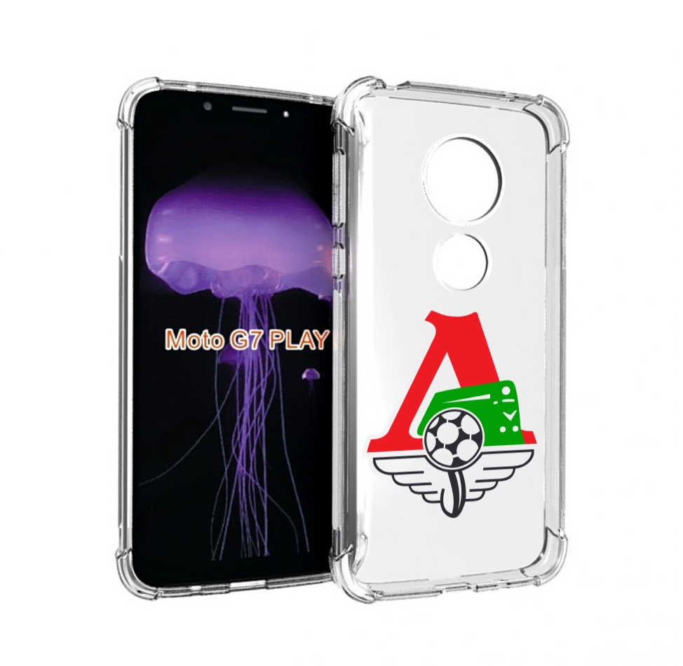 

Чехол MyPads фк локомотив москва мужской для Motorola Moto G7 Play, Прозрачный, Tocco