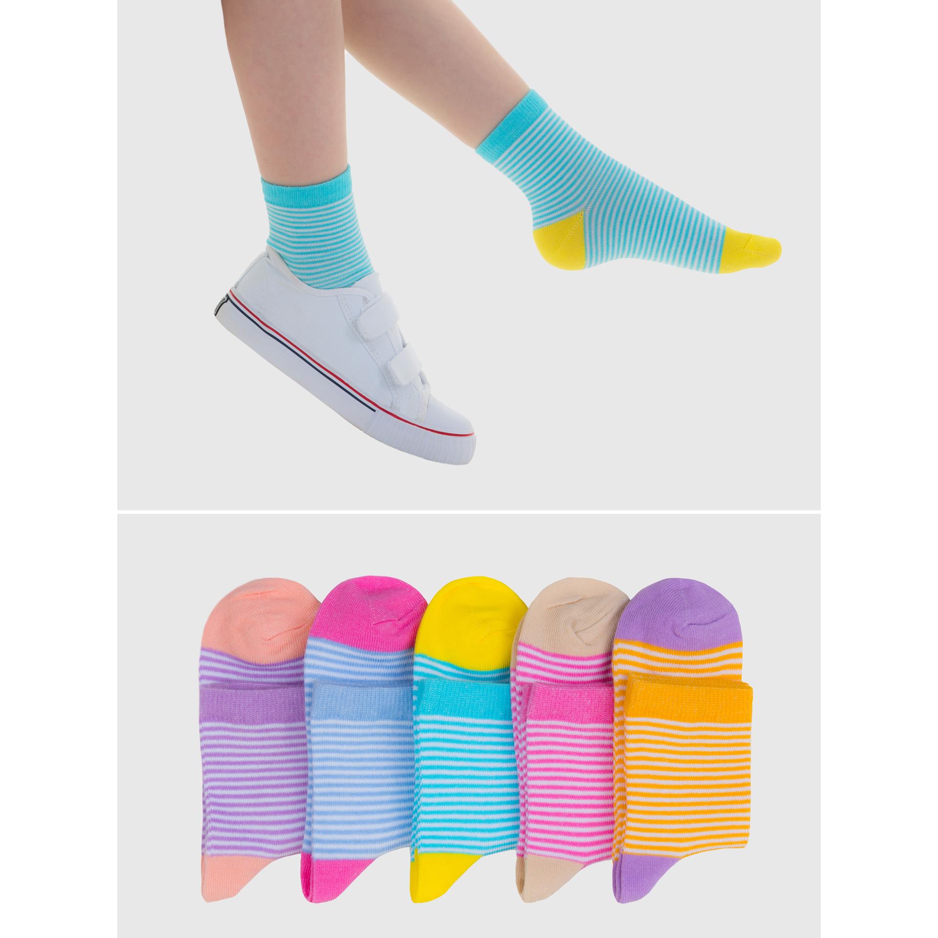 Носки детские для девочек QUTEX 18863 Цвет разноцветный размер 38