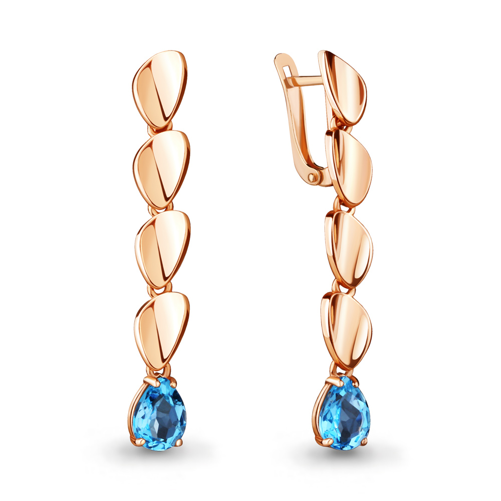 

Серьги из серебра с топазом Aquamarine 4722505_925_з, 4722505_925_з