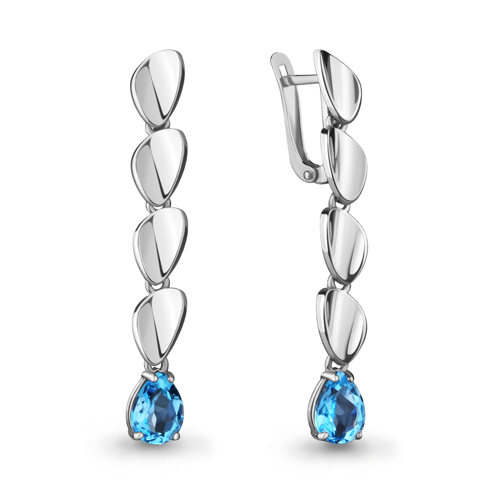 

Серьги из серебра с топазом Aquamarine 4722505_925_р, 4722505_925_р