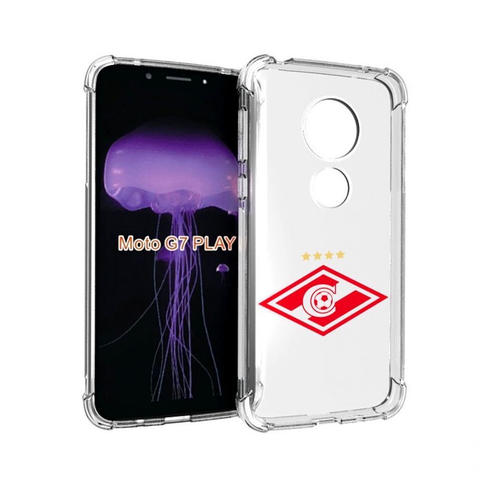 

Чехол MyPads фк спартак 1 для Motorola Moto G7 Play, Прозрачный, Tocco