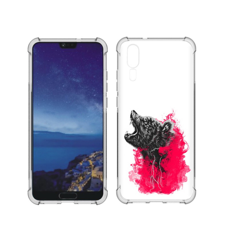 

Чехол MyPads Tocco для Huawei P20 медведь в дымке (PT108006.52.463), Прозрачный, Tocco
