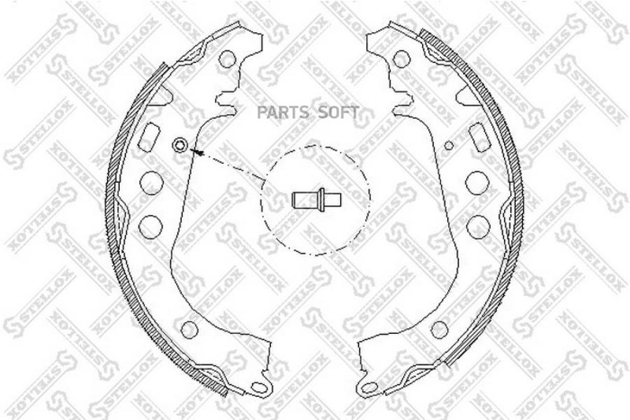 

Тормозные колодки Stellox 112100SX
