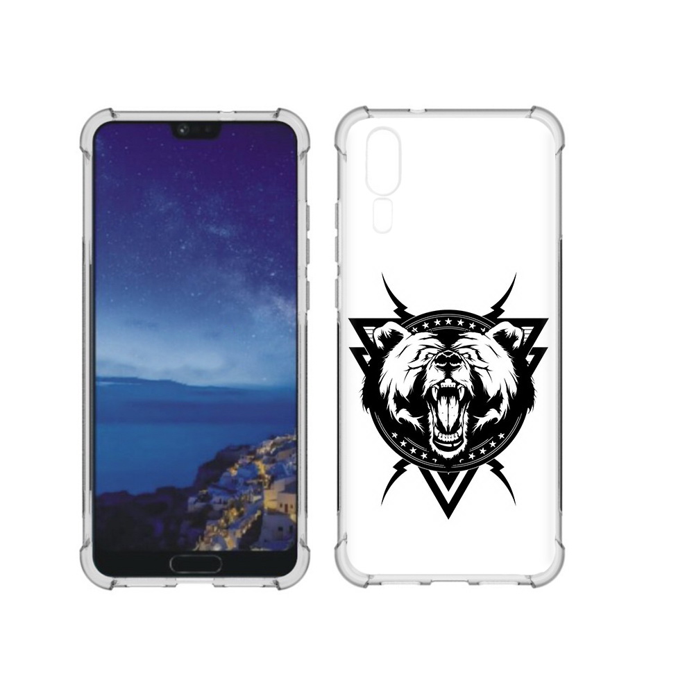 

Чехол MyPads Tocco для Huawei P20 медведь в треугольнике (PT108006.52.464), Прозрачный, Tocco