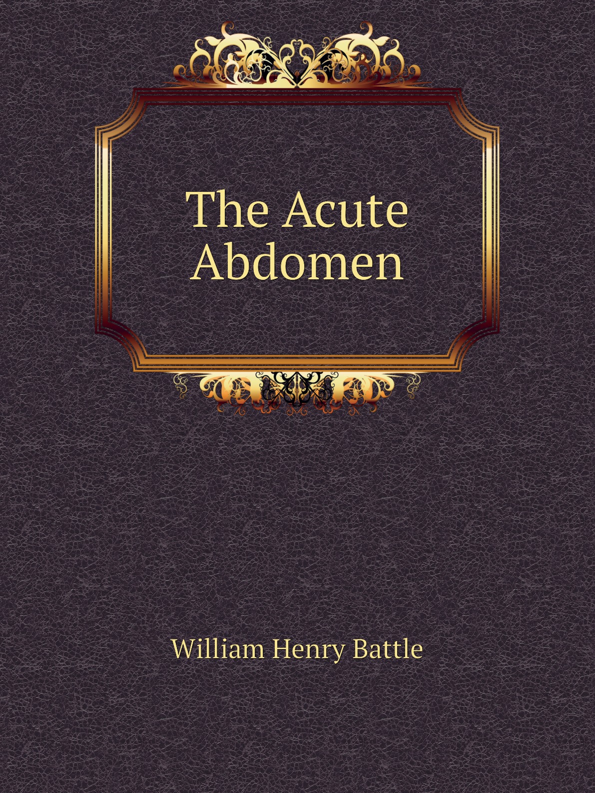 

The Acute Abdomen