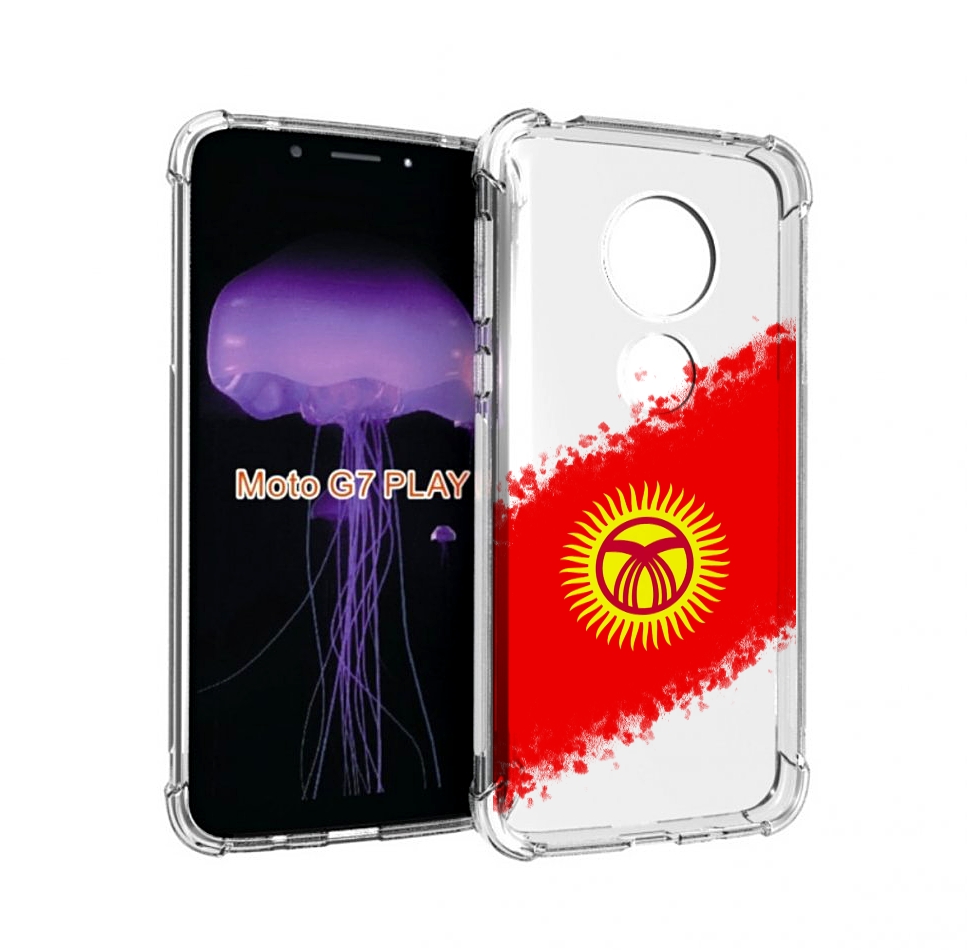 

Чехол MyPads флаг Киргизии для Motorola Moto G7 Play, Прозрачный, Tocco