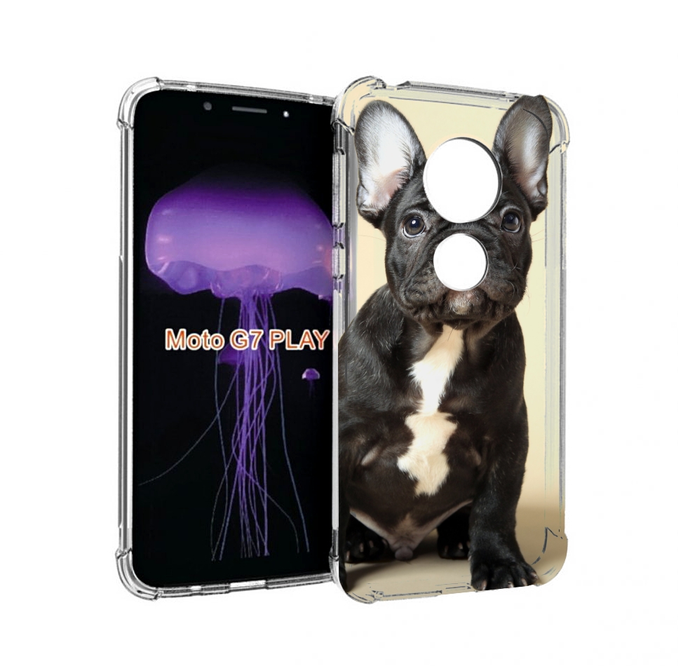 

Чехол MyPads французскии бульдог для Motorola Moto G7 Play, Прозрачный, Tocco