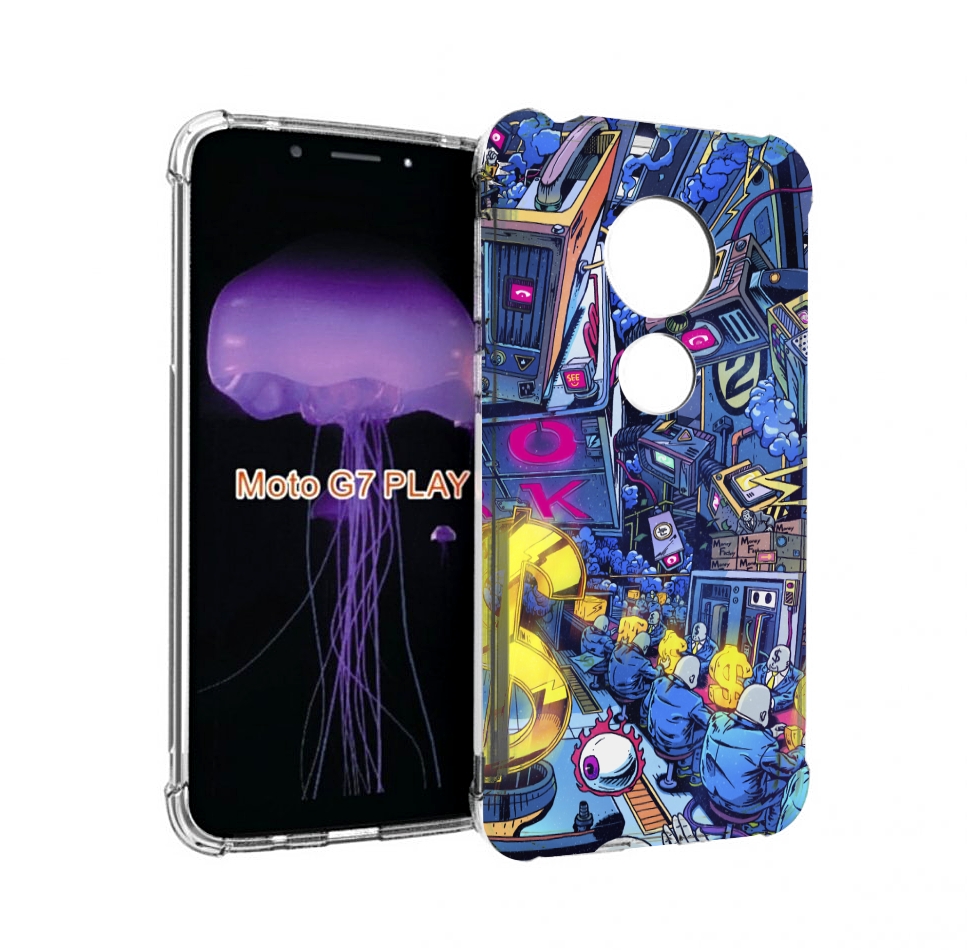 

Чехол MyPads футуристичная картинка для Motorola Moto G7 Play, Прозрачный, Tocco
