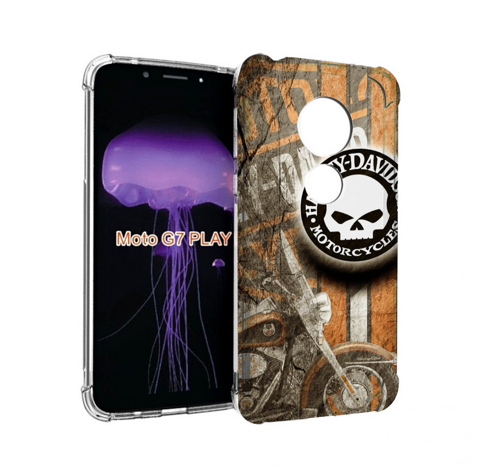 

Чехол MyPads харлеи девидсон для Motorola Moto G7 Play, Прозрачный, Tocco