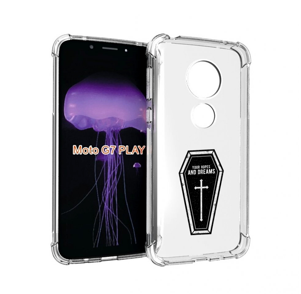 

Чехол MyPads гроб с мечтами для Motorola Moto G7 Play, Прозрачный, Tocco