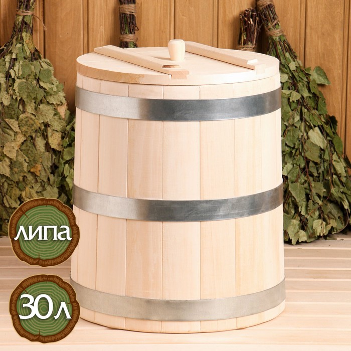 

Кадка Добропаровъ из липы 30 л, Бежевый