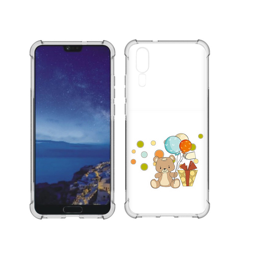 

Чехол MyPads Tocco для Huawei P20 медвеженок с подарком (PT108006.52.470), Прозрачный, Tocco