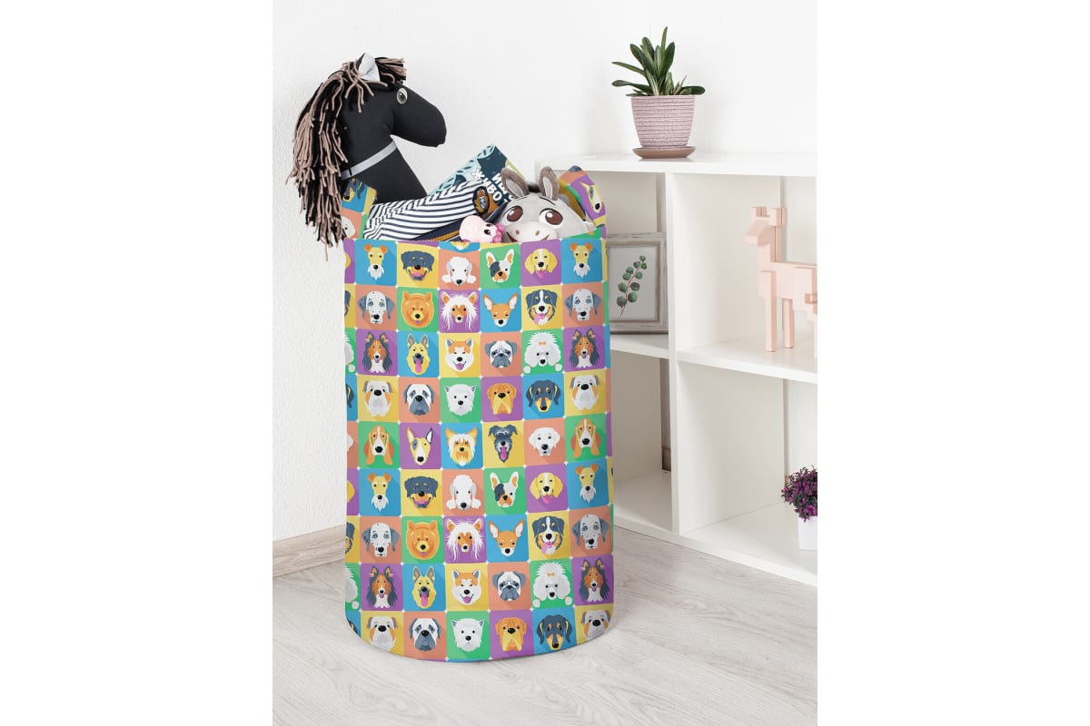 

Корзина для игрушек JoyArty 40x60 см toba_378578_L, Фиолетовый