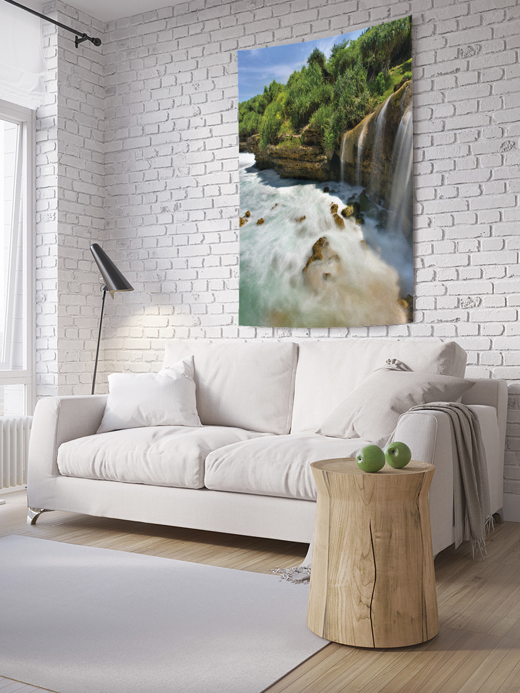

Вертикальное фотопанно на стену JoyArty Мощный водопад 100x150 см, Мощный водопад