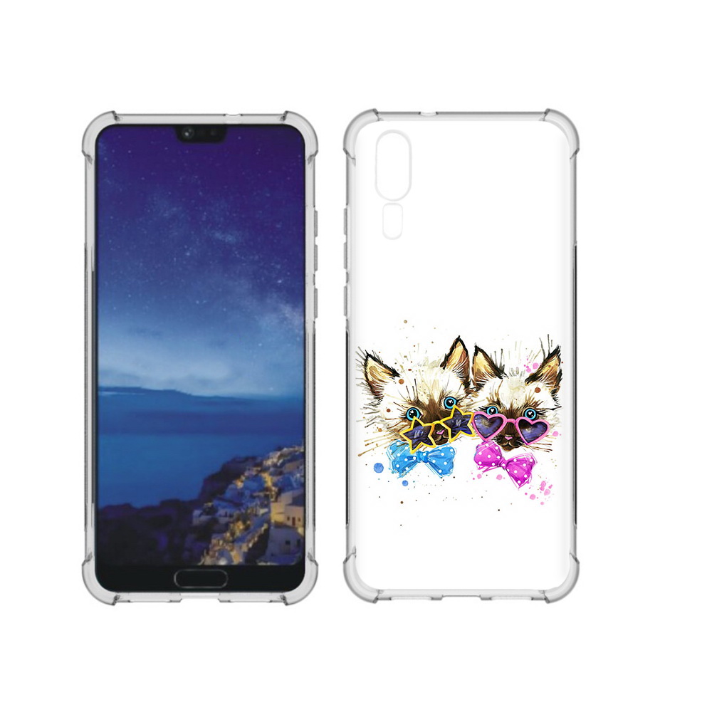 

Чехол MyPads Tocco для Huawei P20 милые котята (PT108006.52.474), Прозрачный, Tocco