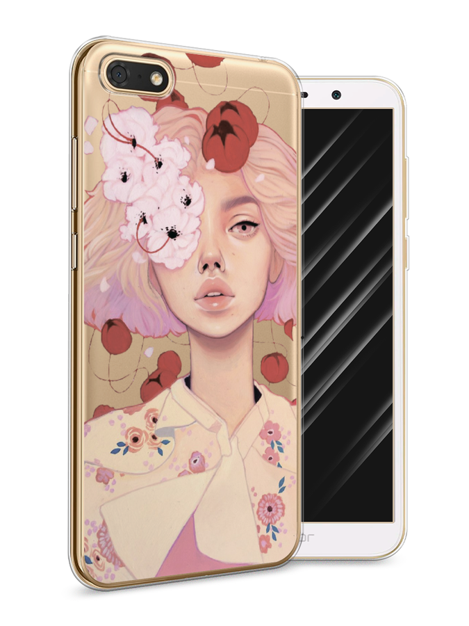 

Чехол Awog на Honor 7A "Цветочная анархия", Бежевый;розовый;красный, 65250-7