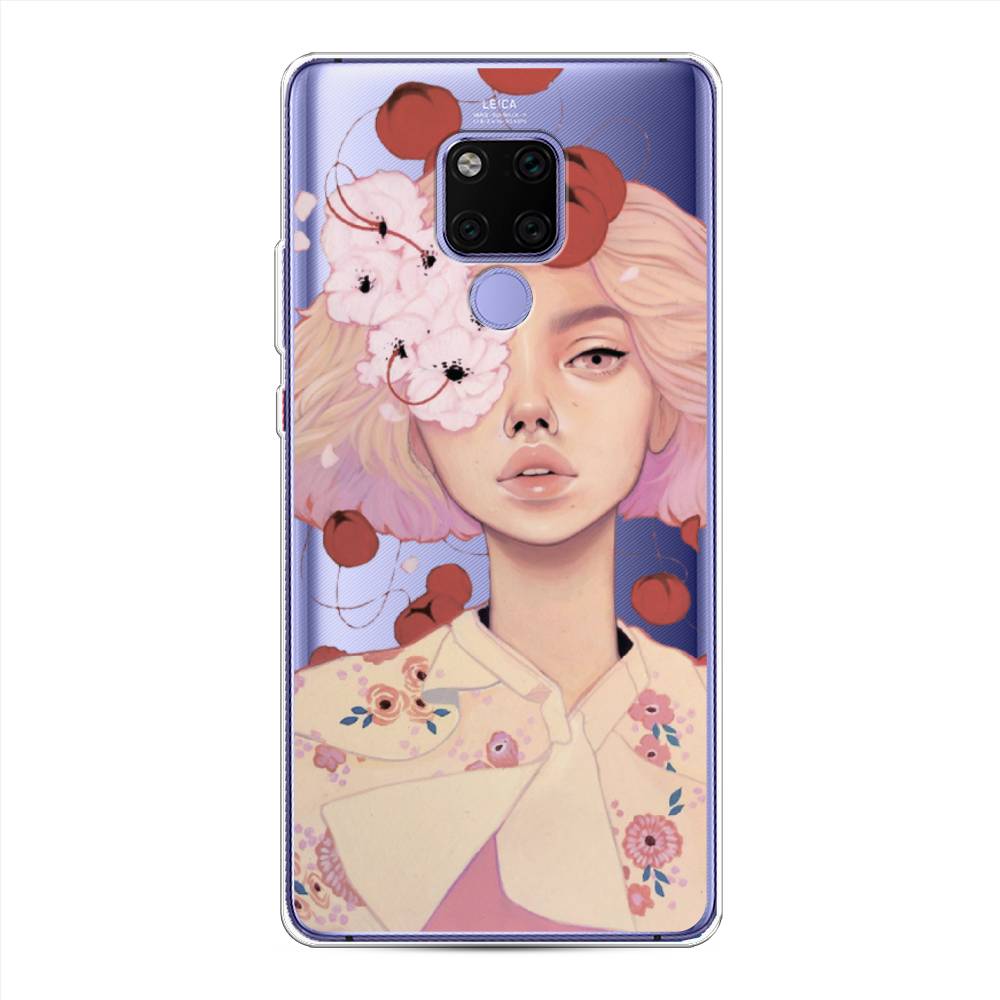 

Чехол Awog на Huawei Mate 20X "Цветочная анархия", Бежевый;розовый;красный, 66950-7