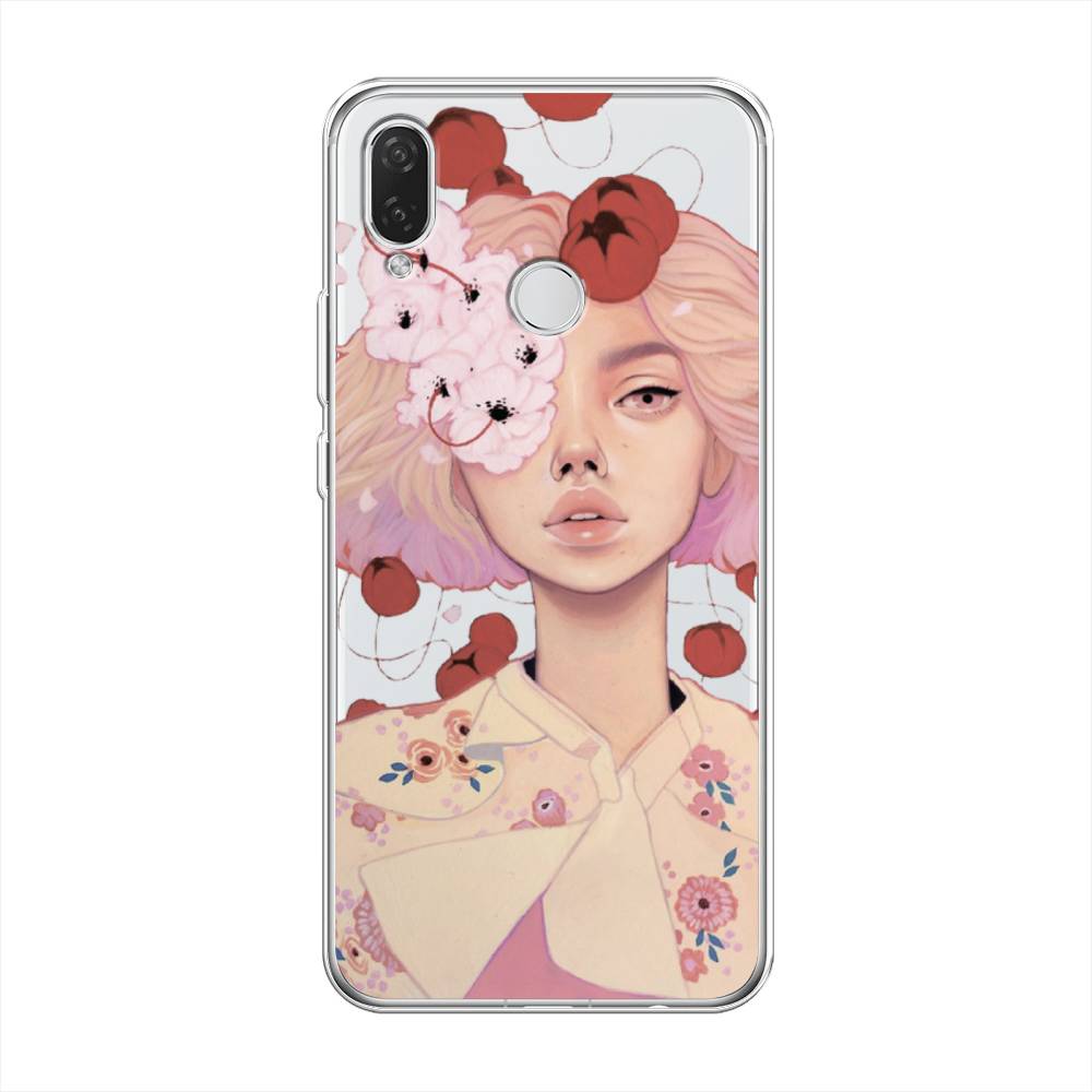 

Чехол Awog на Huawei Nova 3i "Цветочная анархия", Бежевый;розовый;красный, 68350-7
