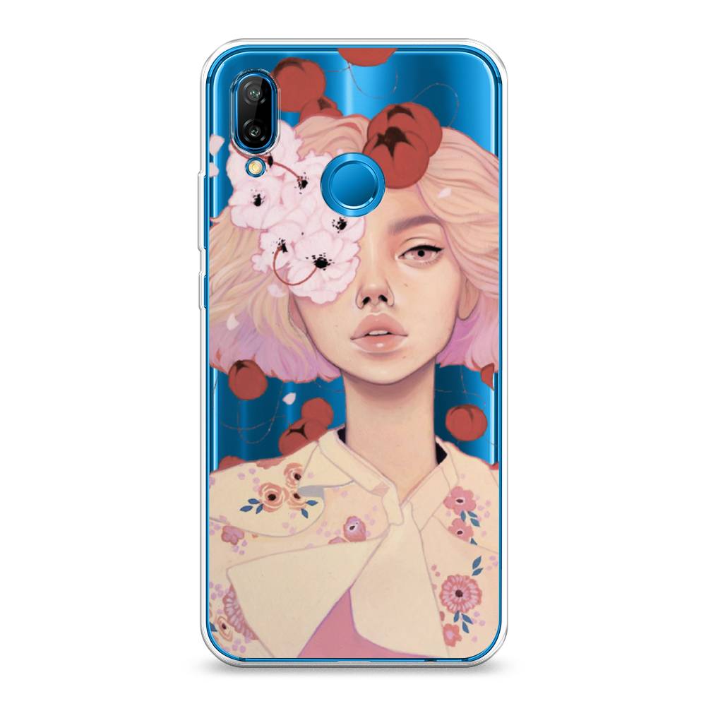 

Чехол Awog на Huawei P20 Lite "Цветочная анархия", Бежевый;розовый;красный, 64450-7