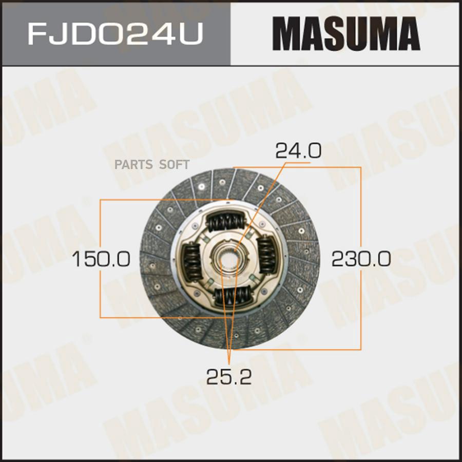 

Диск сцепления SUBARU IMPREZA/FORESTER/LEGACY 97-01 MASUMA fjd024u