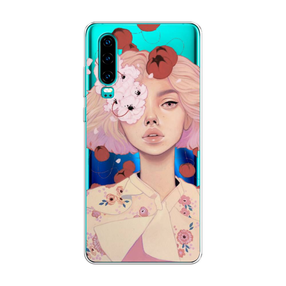 

Чехол Awog на Huawei P30 "Цветочная анархия", Бежевый;розовый;красный, 68550-7