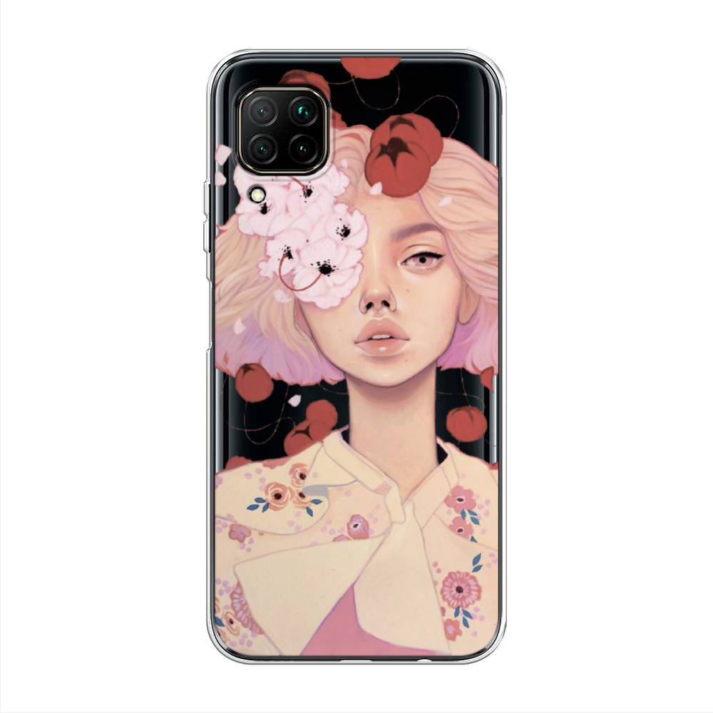 

Чехол Awog на Huawei P40 Lite "Цветочная анархия", Бежевый;розовый;красный, 611650-7