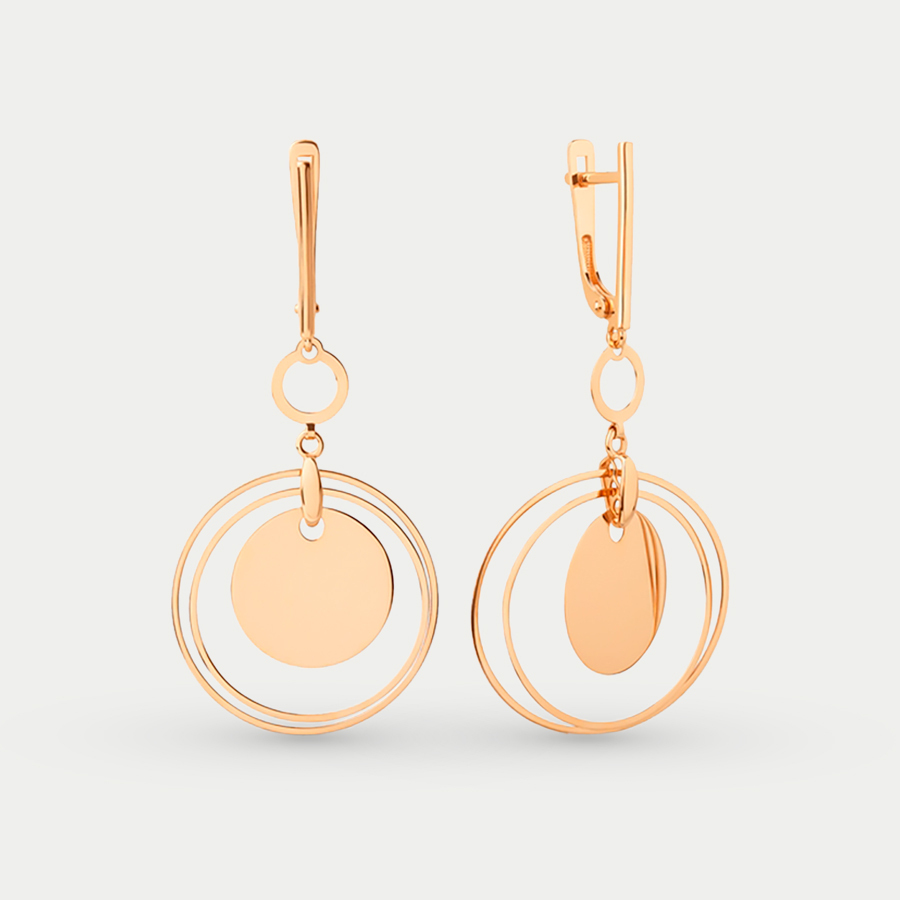 

Серьги из красного золота Династия 500842-1000, 500842-1000