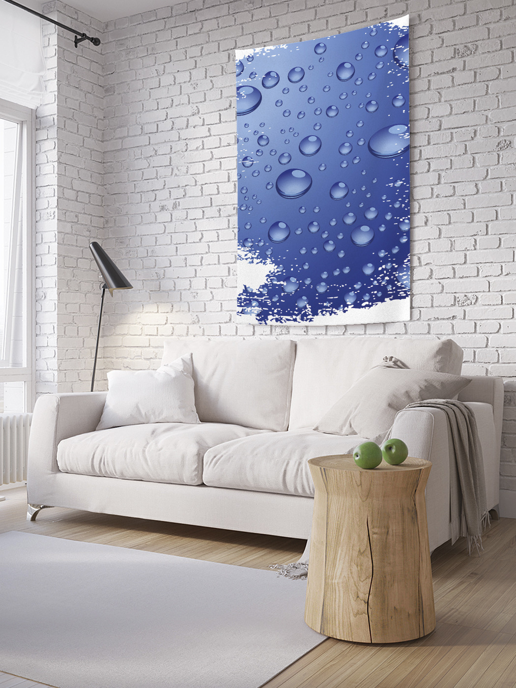 

Вертикальное фотопанно на стену JoyArty Капли на стекле 100x150 см, Капли на стекле
