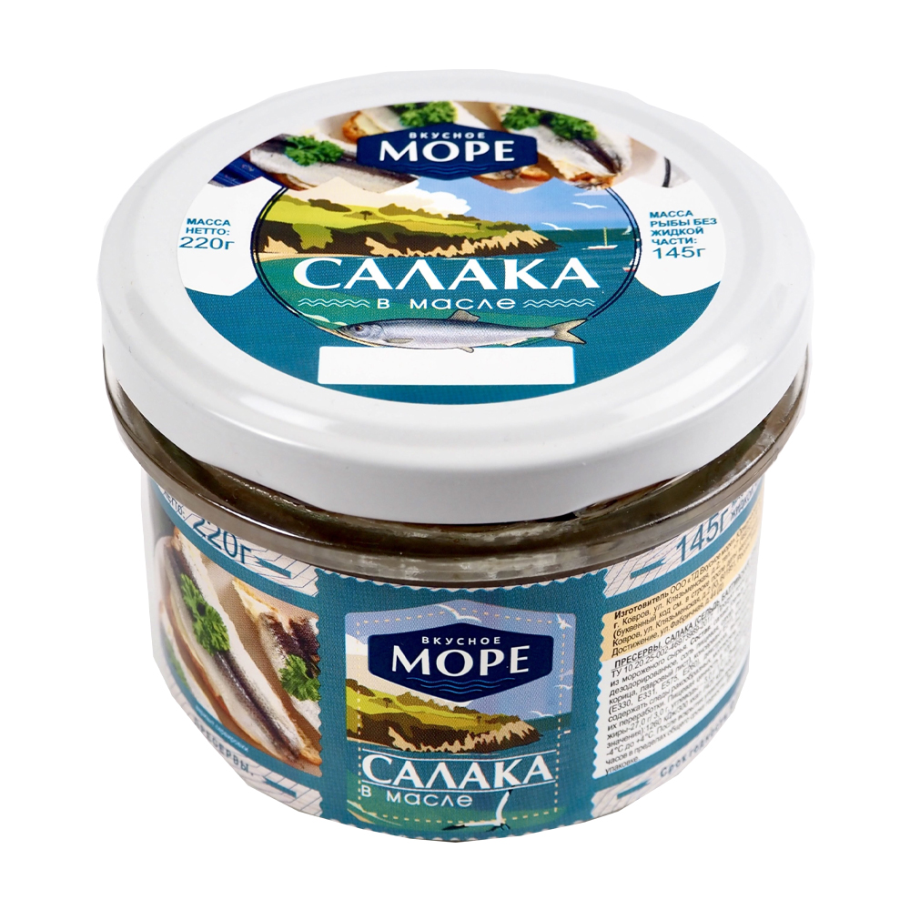 

Салака Вкусное Море филе в масле 220 г