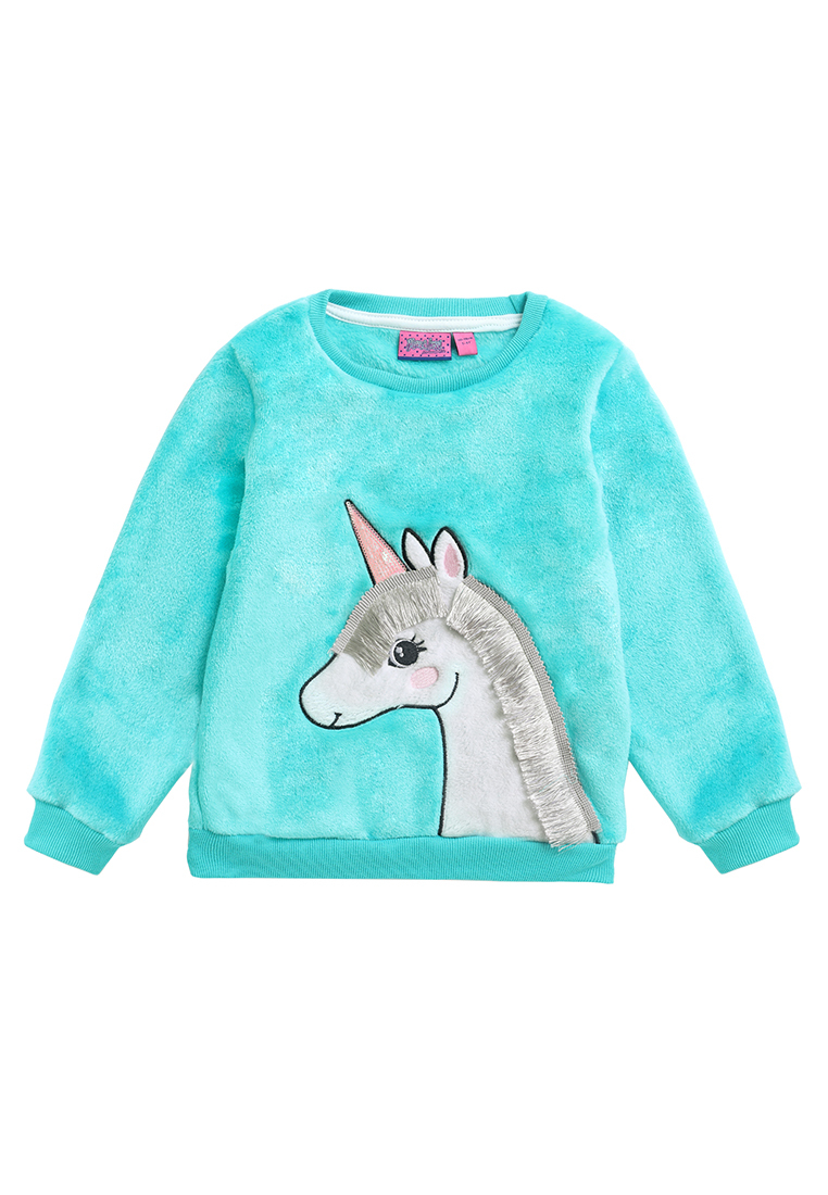 

Свитшот детский Max&Jessi AW22C42903514, бирюзовый, 98, AW22C42903514