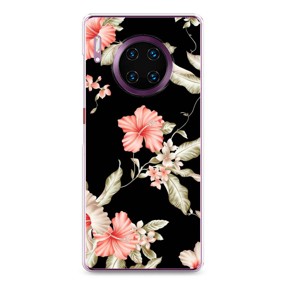 

Чехол Awog на Huawei Mate 30 Pro "Цветы для черном", Черный;розовый, 610450-8
