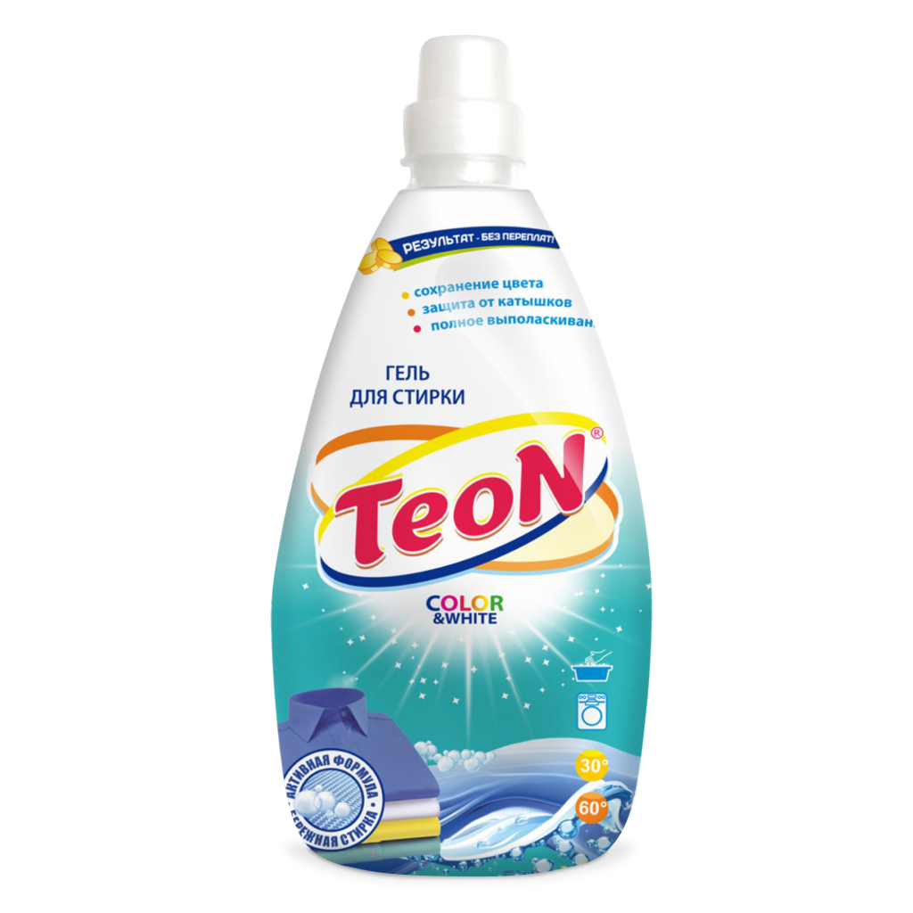 

Гель для стирки Teon Color&White для цветного и белого 1,9 л