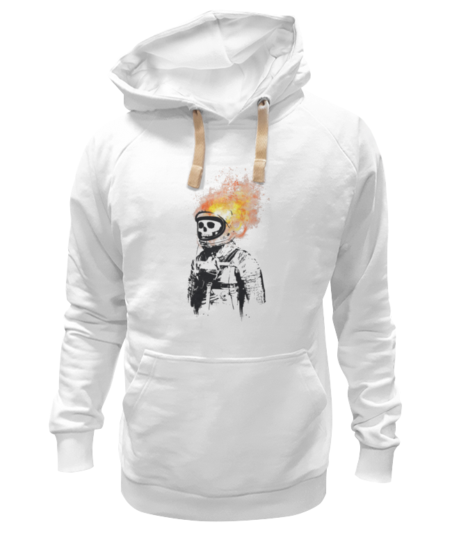

Худи унисекс Printio Портрет космонавта белое XL, Белый, Портрет космонавта